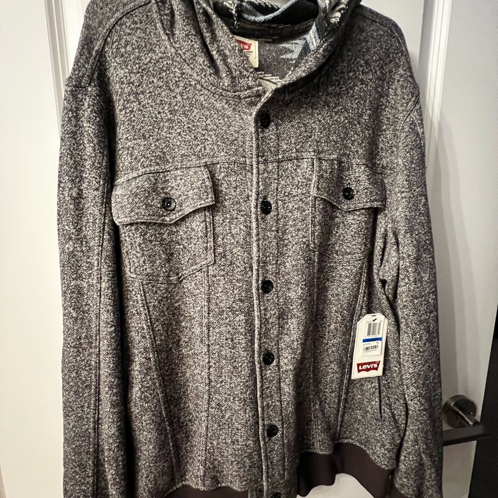 Levi's Brown and Gray Patterned Jacket